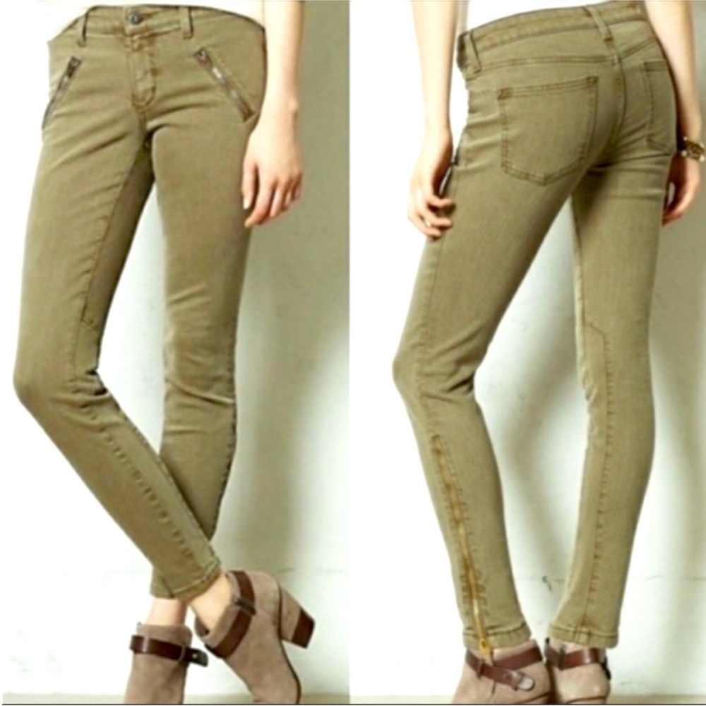 Moss Green Anthropologie Pants